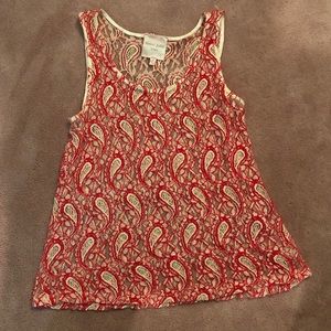 Romeo and Juliet Couture Paisley Sheer Tank